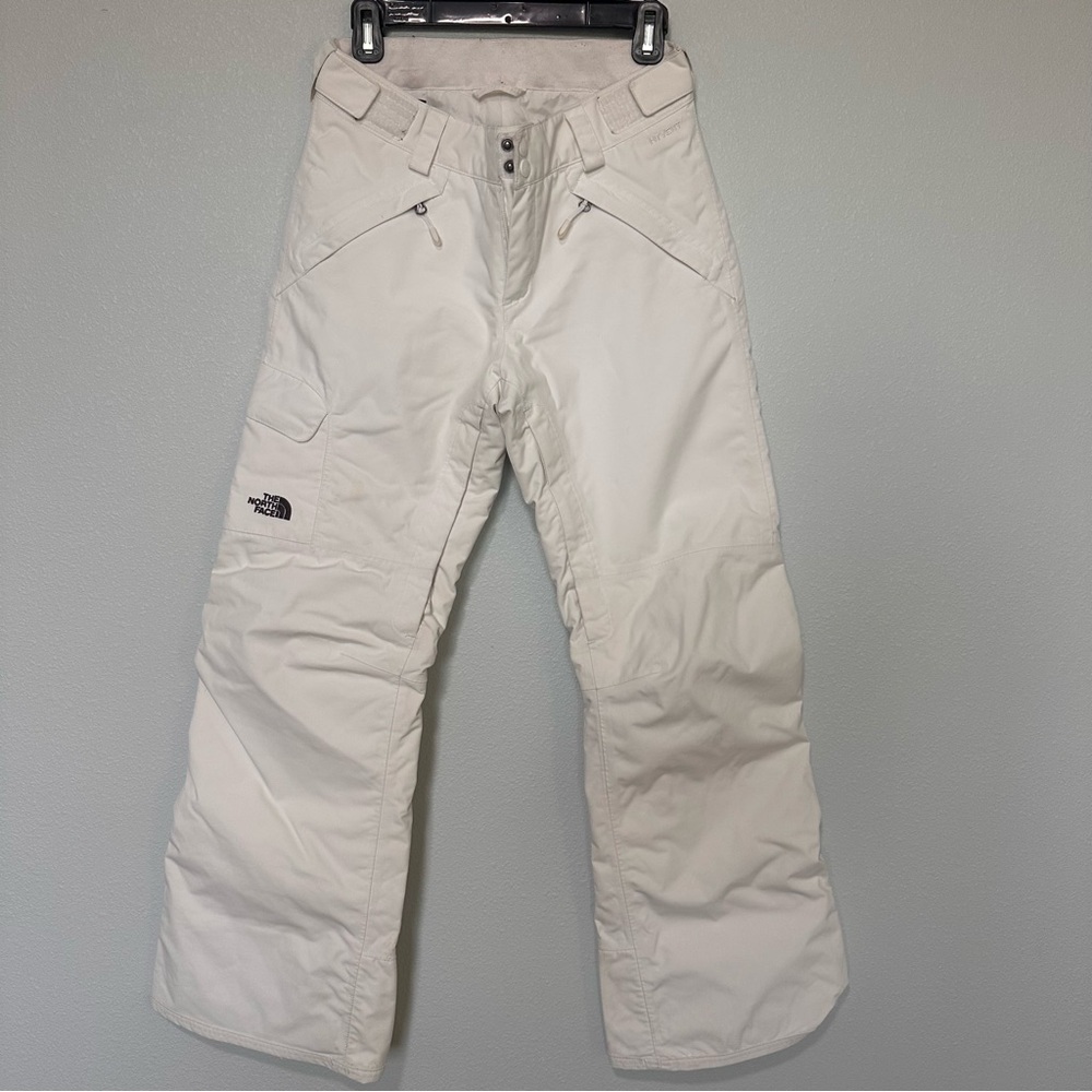The North Face white ski pants size small women’s